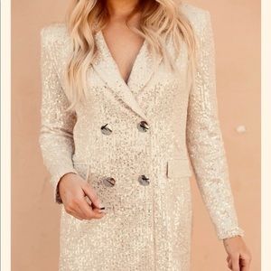 Never worn Judith March sequin blazer dress